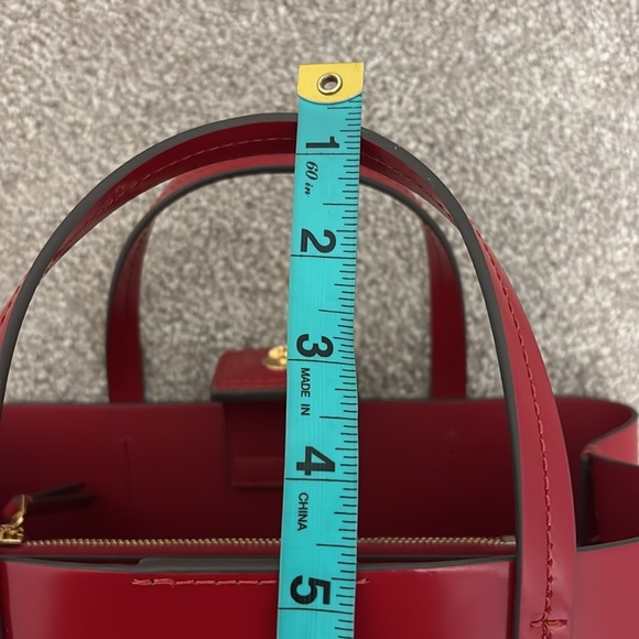 Tory Burch Blake Red Patent Leather small tote bag - Picture 11 of 14